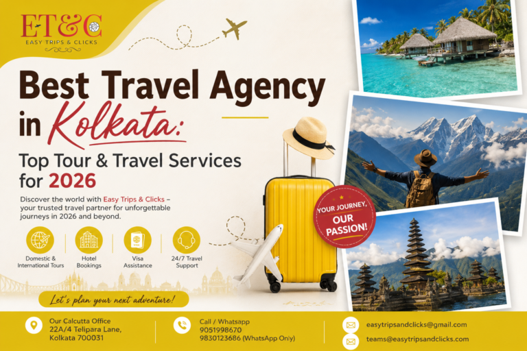 Best travel agency in Kolkata for family and holiday tour packages