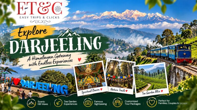 Best travel agency for Darjeeling tour with Himalayan mountain views